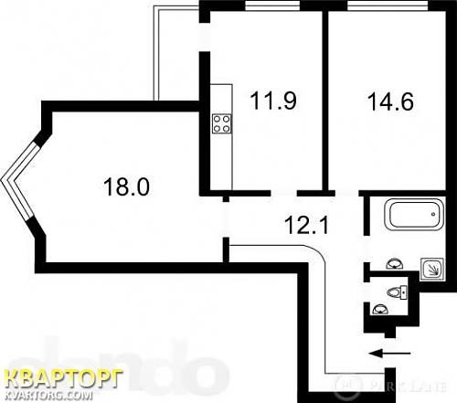 Sell 2-room apartment. Киев,  Воскресенская — photo 8