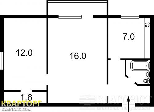 продам 2-комнатную квартиру. Киев,   Кутузова - фото 2