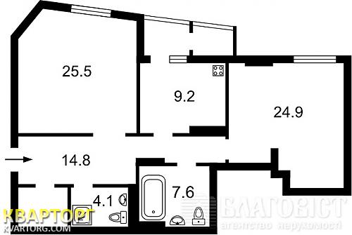 Sell 2-room apartment. Киев, Руданского — photo 5