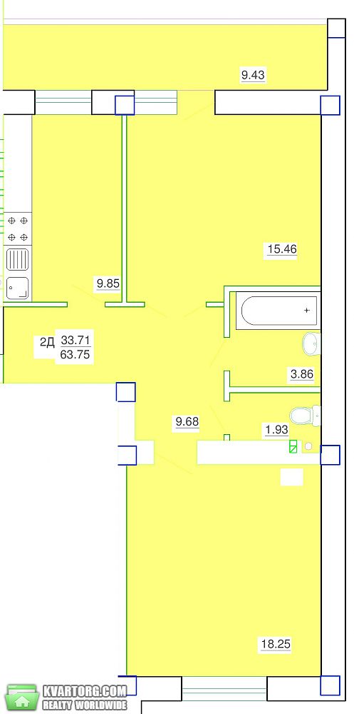 Sell 2-room apartment. Одесса, Генерала Цветаева — photo 1
