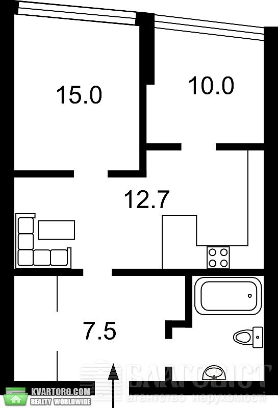 Sell 2-room apartment. Киев,  Шамрыло — photo 2