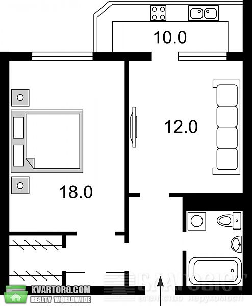 Sell 2-room apartment. Киев, Лаврухина — photo 6