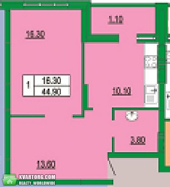 Sell 1-room apartment. Киев, Академика Вильямса — photo 2