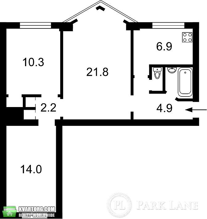 Sell 3-room apartment. Киев,  Леси Украинки бул — photo 3