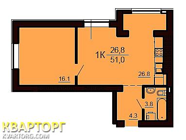 Sell 1-room apartment. Киев, Волынская — photo 7