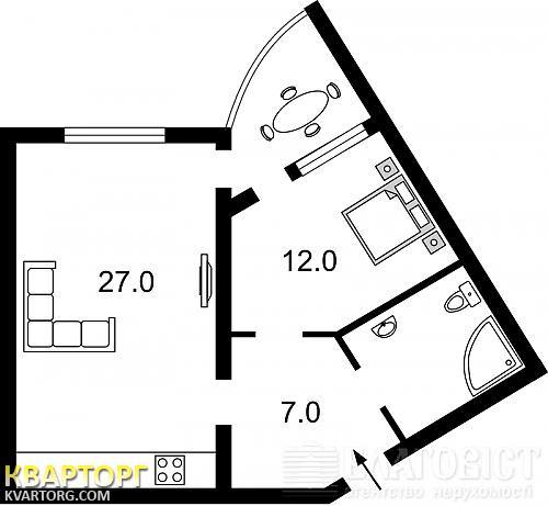 Sell 1-room apartment. Киев,  Героев Сталинграда пр — photo 2