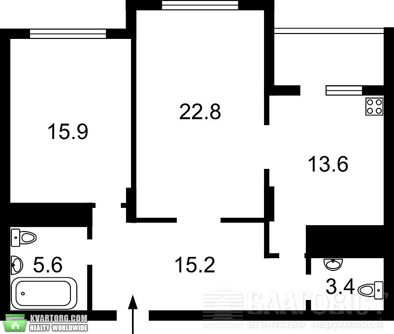Sell 2-room apartment. Киев,  Драгомирова — photo 7