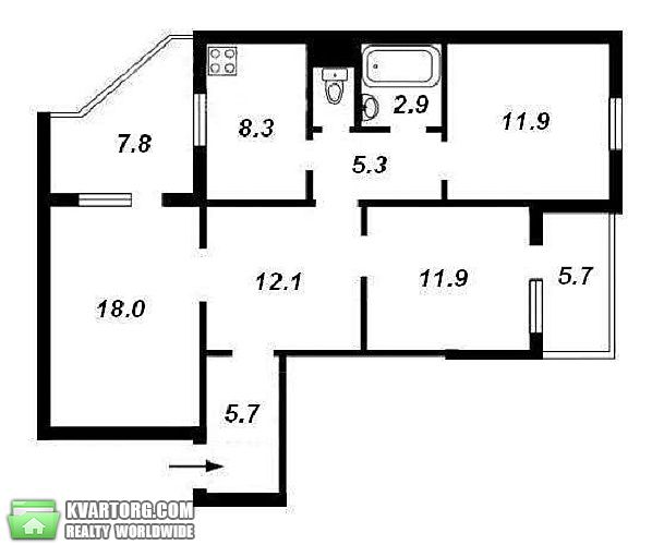 Sell 3-room apartment. Киев,  Лаврухина — photo 8