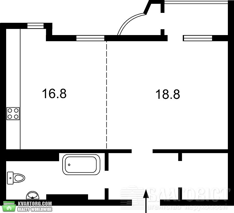 Sell 1-room apartment. Киев,  Барбюса — photo 5