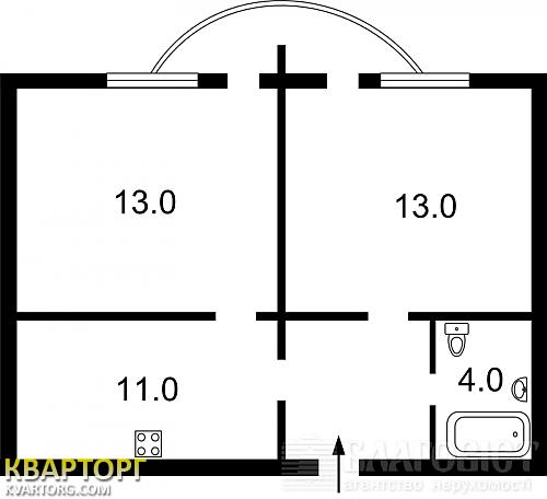 Sell 2-room apartment. Киев, Вильямса — photo 1