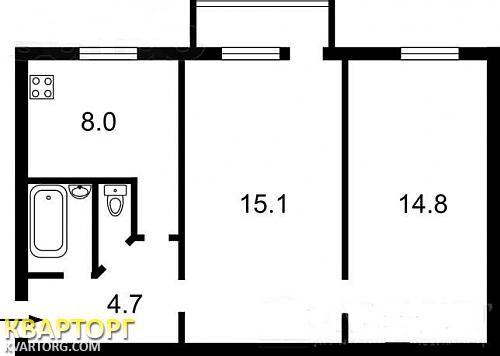 Sell 2-room apartment. Киев,  Перова бул — photo 1