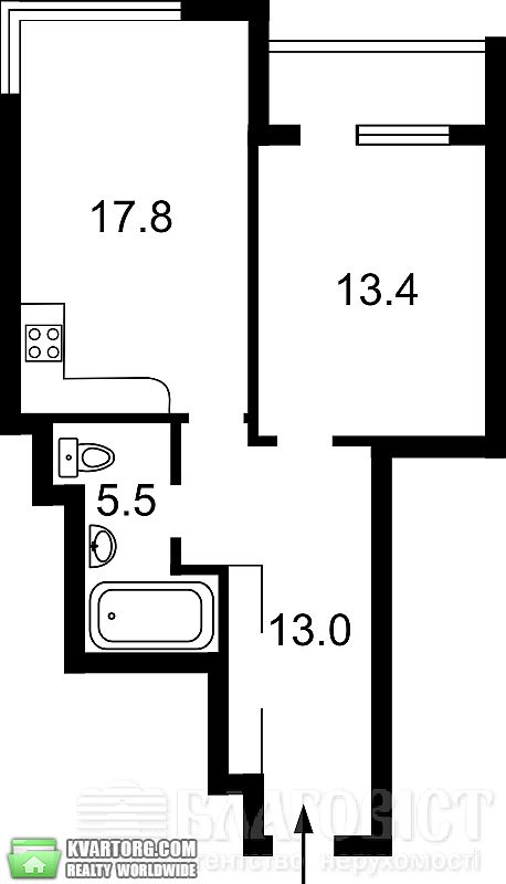Sell 1-room apartment. Киев,  Кудри — photo 2