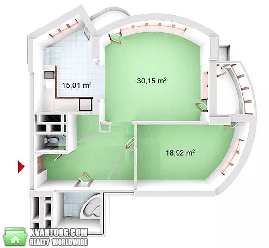 Rent out 2-room apartment. Киев,  Механизаторов — photo 1