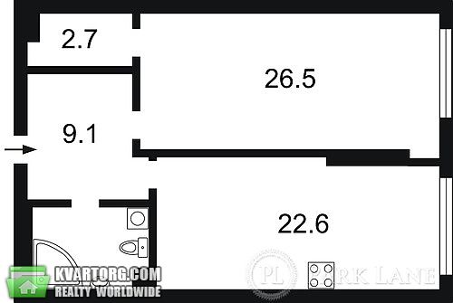 Sell 1-room apartment. Киев, Тычины пр — photo 9