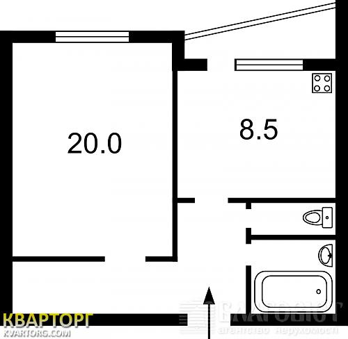 Sell 1-room apartment. Киев, Героев Сталинграда пр — photo 1