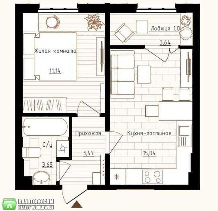 Sell 1-room apartment. Киев, Максимовича — photo 3
