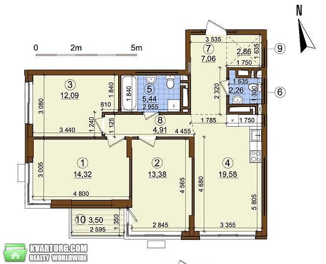 Sell 3-room apartment. Киев,  Правды пр — photo 3