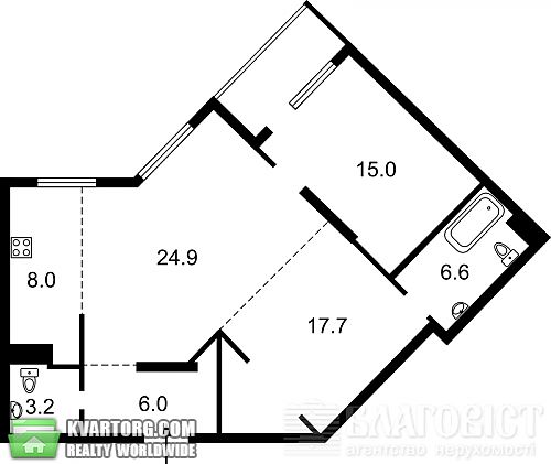 Sell 2-room apartment. Киев, Островского — photo 6