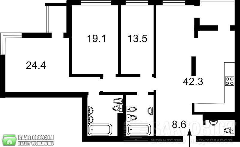 Sell 3-room apartment. Киев,  Саксаганского — photo 1
