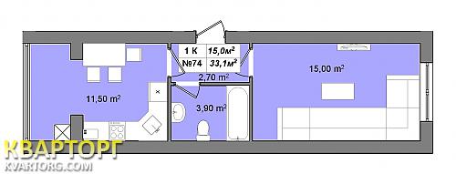 Sell 1-room apartment. Киев,  Большая Окружная — photo 2