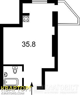 Sell 1-room apartment. Киев, Щорса — photo 1