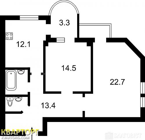 Sell 2-room apartment. Киев,  Котельникова — photo 2
