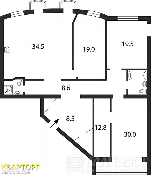 Sell 3-room apartment. Киев, Мирного Панаса — photo 3