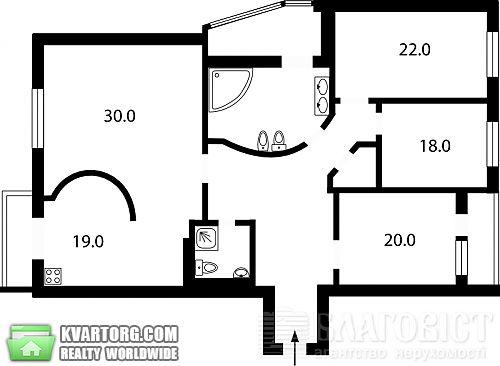 Sell 3-room apartment. Киев,  Ковпака — photo 3