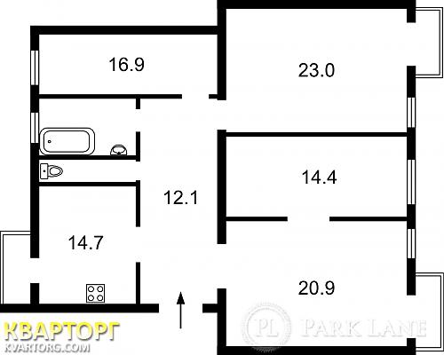 Sell 4-room apartment. Киев,  Гагарина пр — photo 2