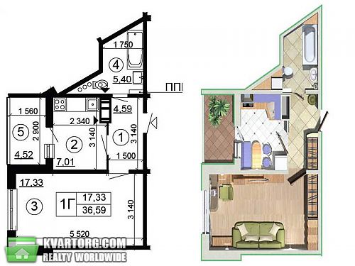 Sell 1-room apartment. Киев, Чавдар — photo 3