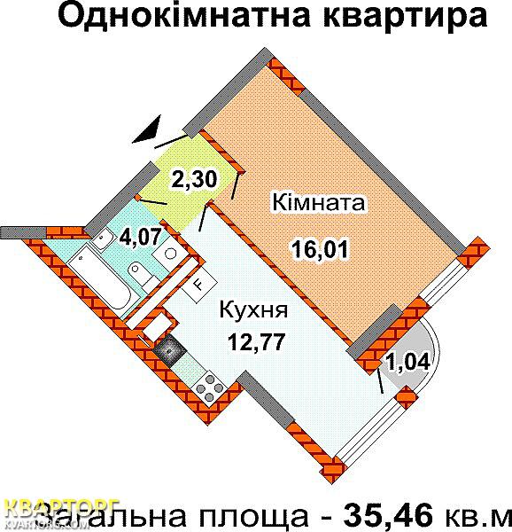 Sell 1-room apartment. Киев, А Ахматовой — photo 3