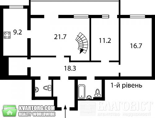 Sell 3-room apartment. Киев, Большая Житомирская — photo 9