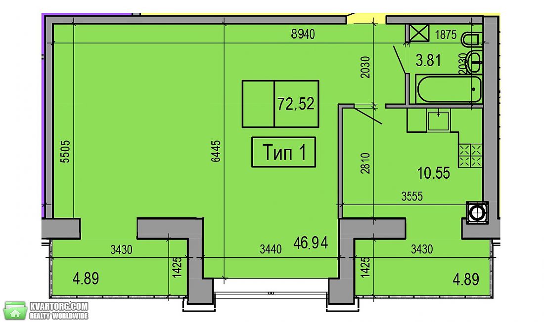 Sell 2-room apartment. Днепропетровск, бульвар Славы — photo 1