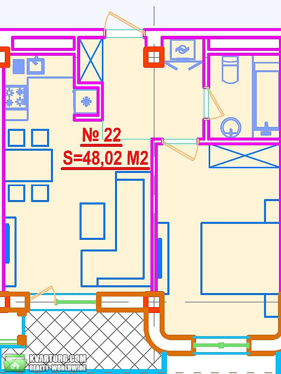 Sell 1-room apartment. Одесса, Вице Адмирала Азарова — photo 2