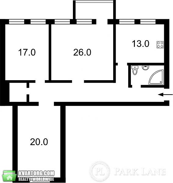 Sell 3-room apartment. Киев, Чапаева — photo 2