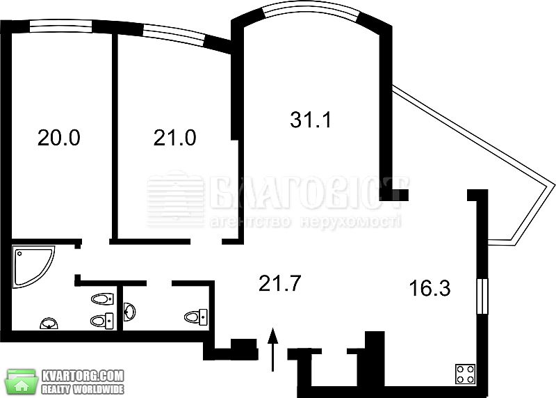 Sell 3-room apartment. Киев,  Героев Сталинграда пр — photo 4