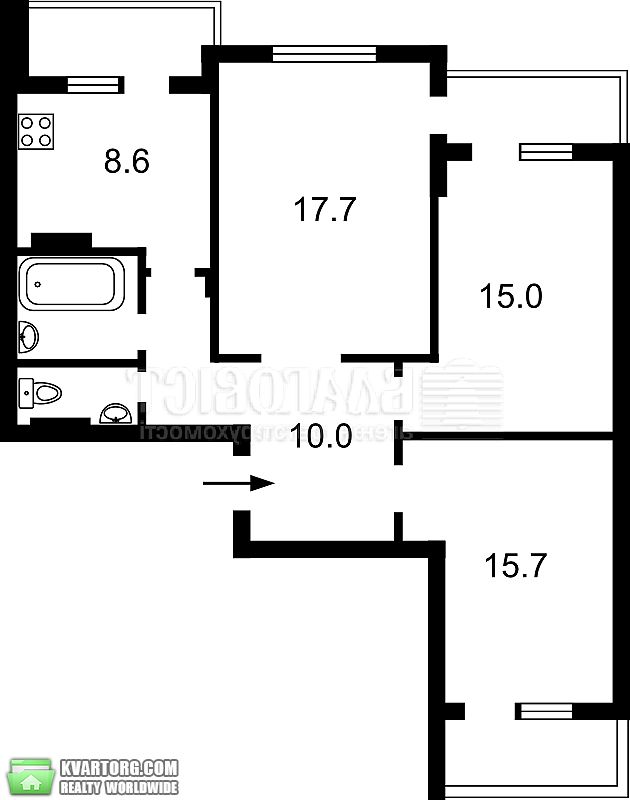Sell 3-room apartment. Киев,  Драгоманова — photo 4