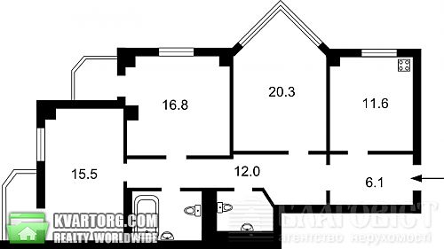 Sell 3-room apartment. Киев, Курская — photo 9
