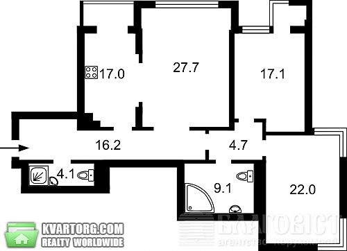 Sell 3-room apartment. Киев, Краснозвездный пр — photo 3