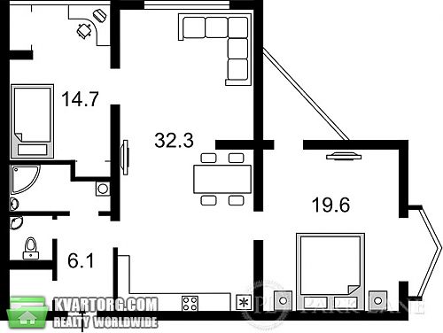 Sell 2-room apartment. Киев, Ломоносова — photo 2