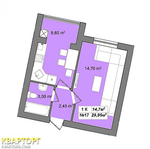 Sell 1-room apartment. Киев, Большая Окружная — photo 5