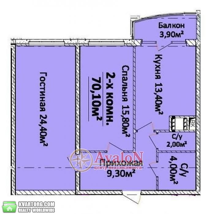 Sell 2-room apartment. Одесса, Гагарина проспект — photo 2