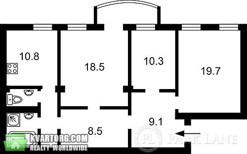 Sell 3-room apartment. Киев, Бессарабская пл — photo 9