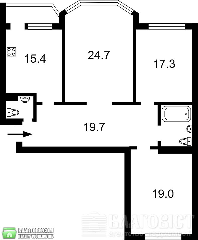 Sell 3-room apartment. Киев,  Григоренко пр — photo 2