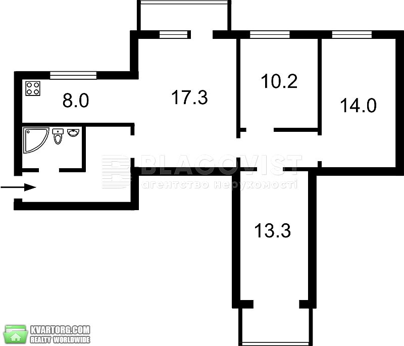 Sell 4-room apartment. Киев,  Леси Украинки бул — photo 3