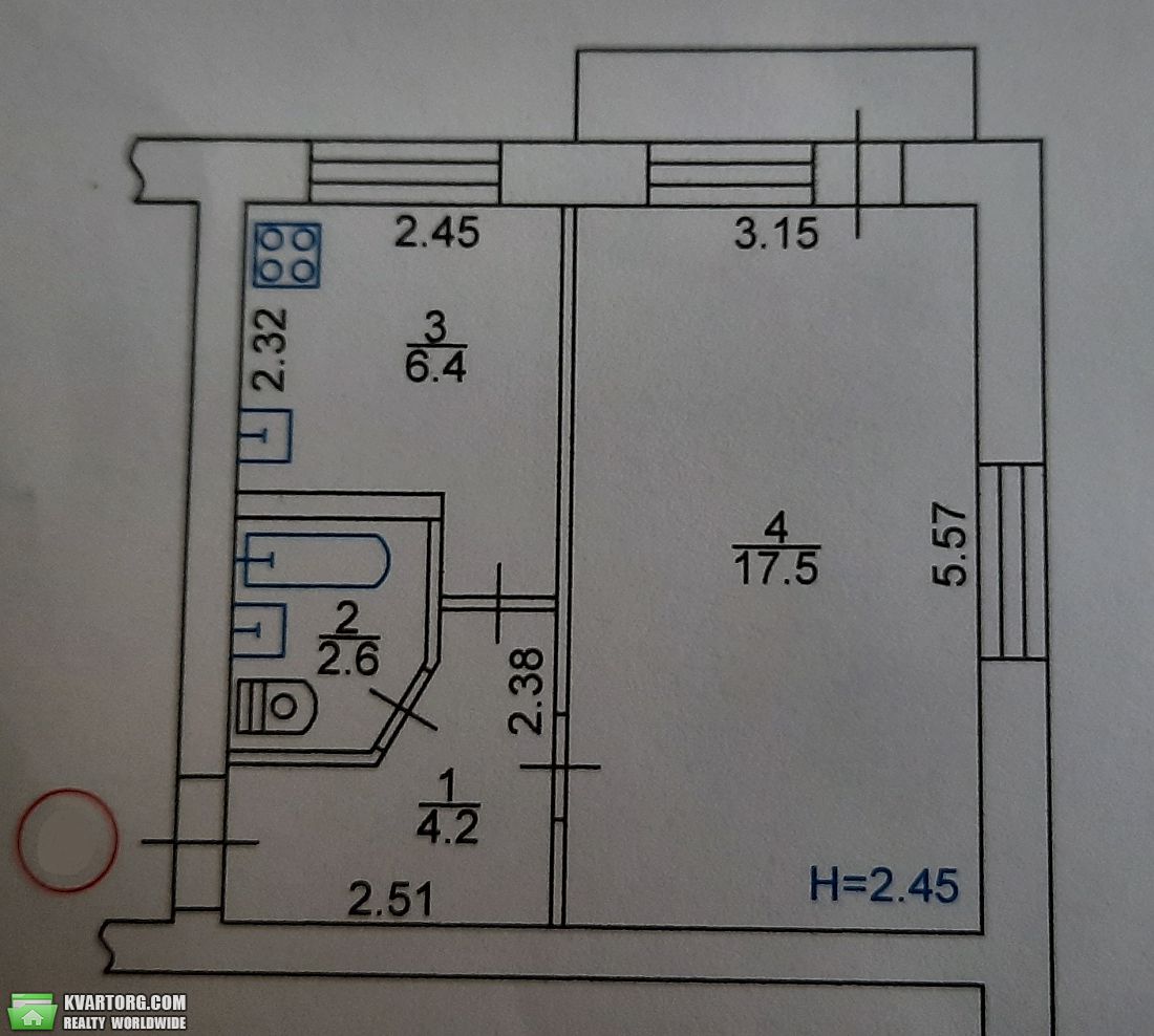 Sell 1-room apartment. Харьков, Александровский проспект — photo 6