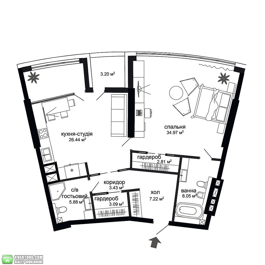 Sell 3-room apartment. Киев, Бусловская — photo 3