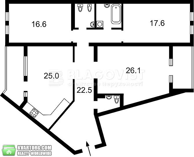 Sell 3-room apartment. Киев,  Дмитриевская — photo 10