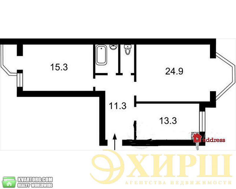 Sell 2-room apartment. Киев,  Ломоносова — photo 2
