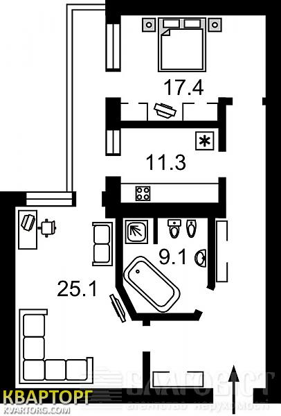 Sell 2-room apartment. Киев,  Павловская — photo 2